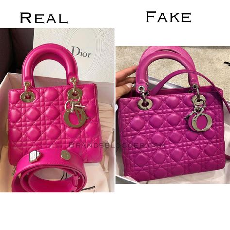 fake dior purse vs real|dior lady bag counterfeit.